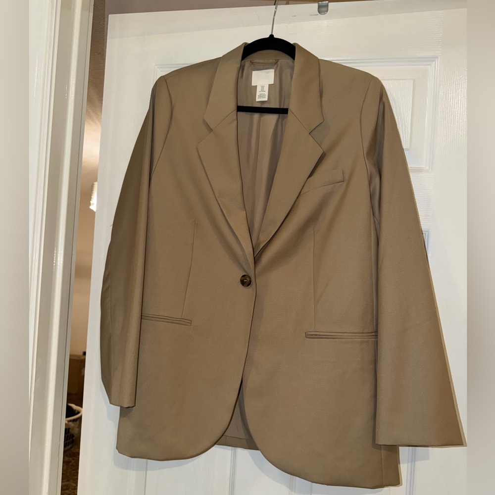 H&M Tan Beige Blazer